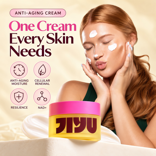 JIYU NAD+ Hydrating Face Moisturizer – Korean Anti-Aging Cream for Radiant, Firm & Smooth Skin – Deeply Hydrating & Brightening Daily Moisturizer Cream for Face and Body, All Skin Types – 50 ml