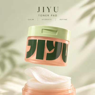 JIYU Toner Pads - Korean Skincare for Dark Spots, Wrinkles & Dull Skin - Hydrating Facial Treatment with Snail Mucin, Niacinamide, Peptides & Centella - 100 Count